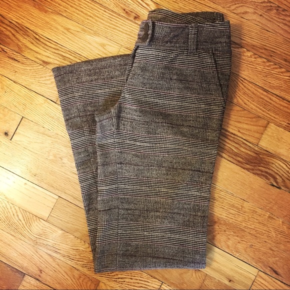 H&M Pants & Jumpsuits Hm Brown Plaid Pants Poshmark
